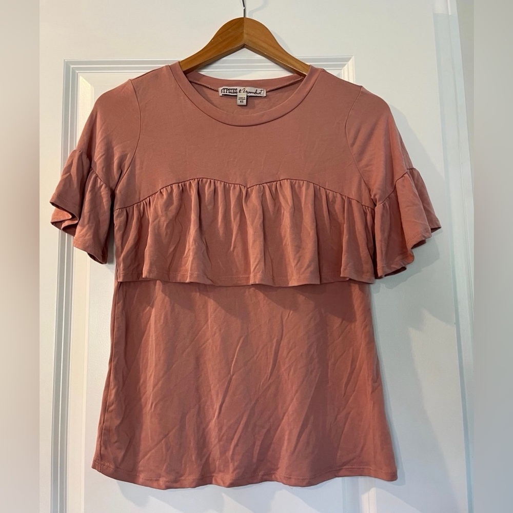 Vintage Ruffled Boho Top